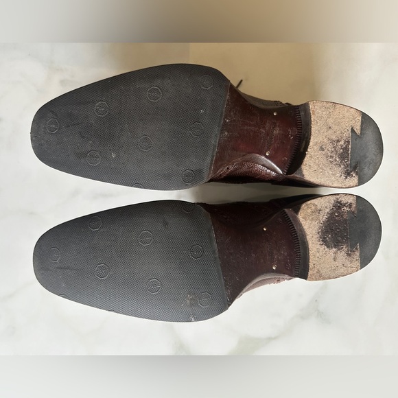 Gently worn Size 10 Tom Ford brown men’s dress shoes. - Picture 7 of 8